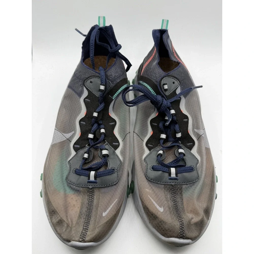 Nike React Element 87 Neptune Green AQ1090-005 Mens Size 12 Pre-Owned No Box